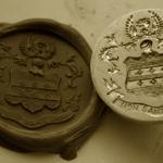 crest medallion and imprint