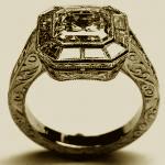 diamond/platinum engagement ring